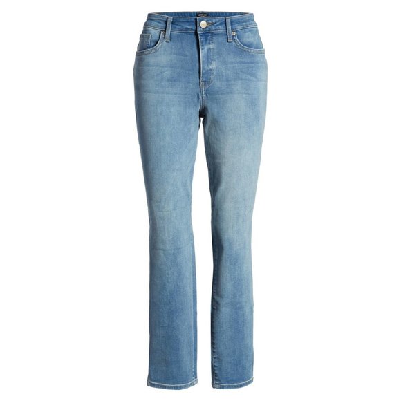 NWT Womens Size 4 4x29 Curves 360 by NYDJ Side Slit Slim Straight Ankle Jeans - Picture 1 of 5